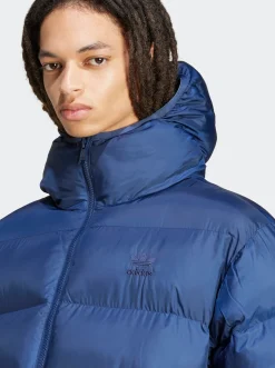 adidas Originals Puffers|Jackets & Vests-Tonal Hooded Puffer Jacket