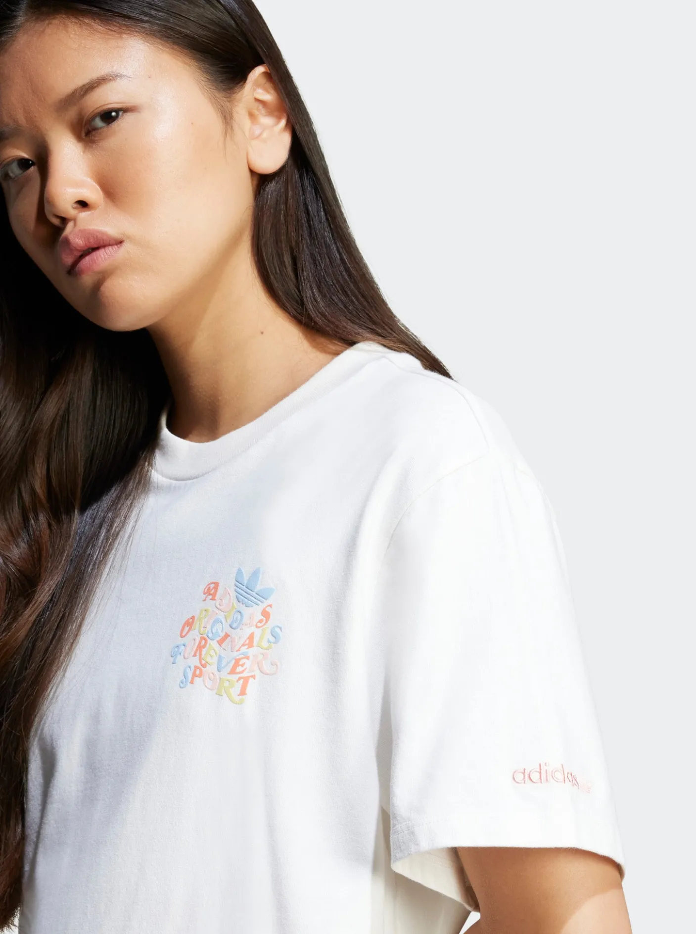 Women adidas Originals Tees & Tanks-Trefoil Series Forever Originals Loose T-Shirt
