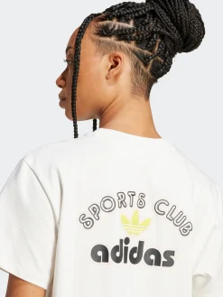 Women adidas Originals Tees & Tanks-Trefoil Series Sports Club Loose Tee
