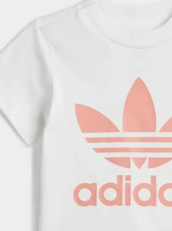 Kids adidas Originals Sets-Trefoil Shorts Tee Set Infants