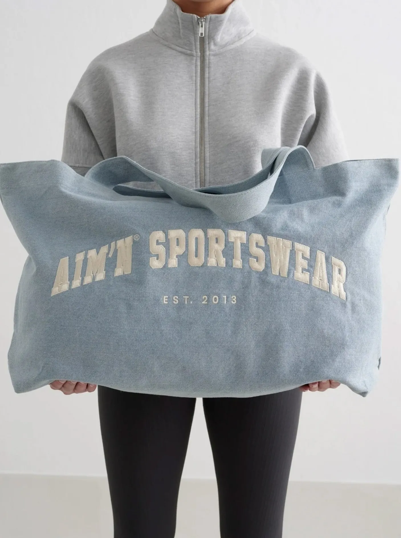 Aimn Bags-Varsity Tote Bag