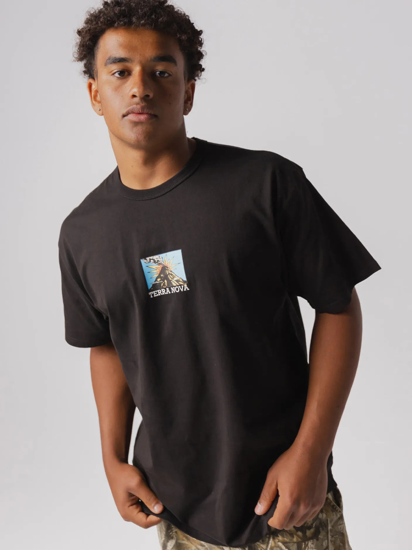 Terra Nova Tees & Singlets-Volcano Graphic Tee