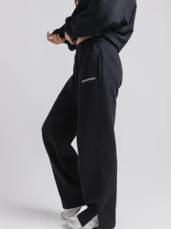 Women Taylor Sport Pants & Sweats-Wide Leg Sweats in Black