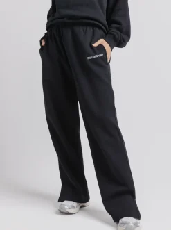 Women Taylor Sport Pants & Sweats-Wide Leg Sweats in Black