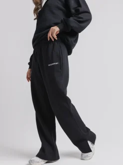Women Taylor Sport Pants & Sweats-Wide Leg Sweats in Black