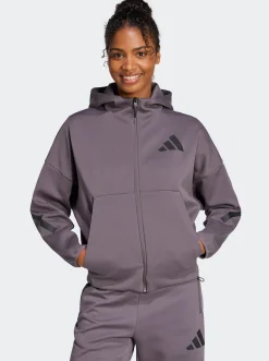 Women adidas Sportswear Hoodies & Crews-Z.N.E. Full-Zip Hoodie