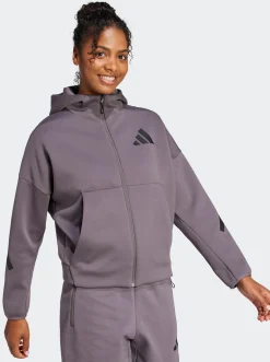 Women adidas Sportswear Hoodies & Crews-Z.N.E. Full-Zip Hoodie